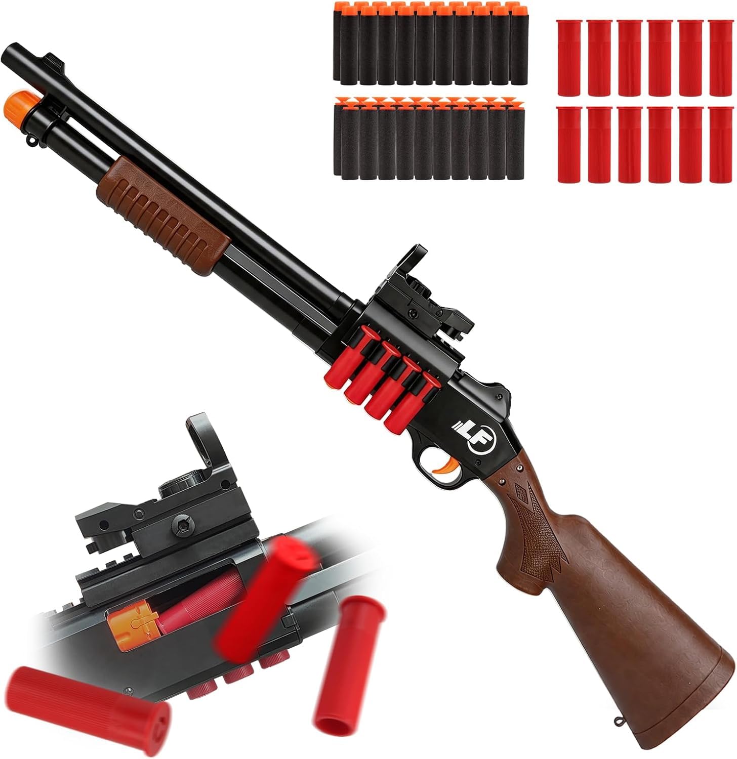 35in Soft Dart Foam Blaster Shell Ejecting for 14+ Years Old